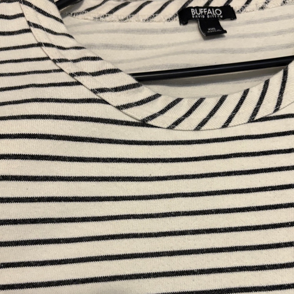 Buffalo David Bitton gray and White Striped Mini Dress - Picture 5 of 6